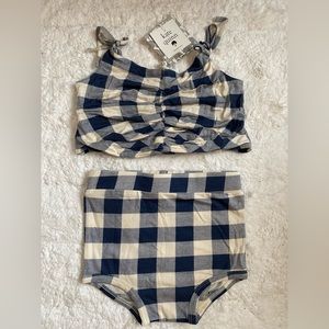 Kate quinn gingham sunsuit